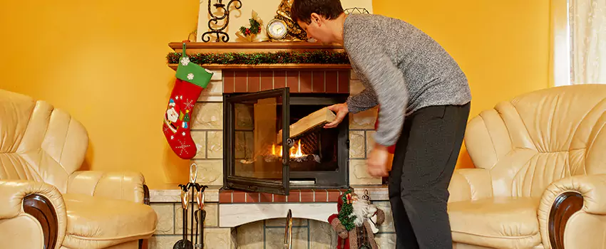 Rusted Metal Fireplace Restoration in Buenaventura Lakes, Florida